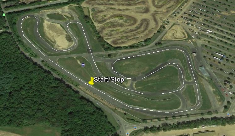 View of Track Layout #1 in Google Earth